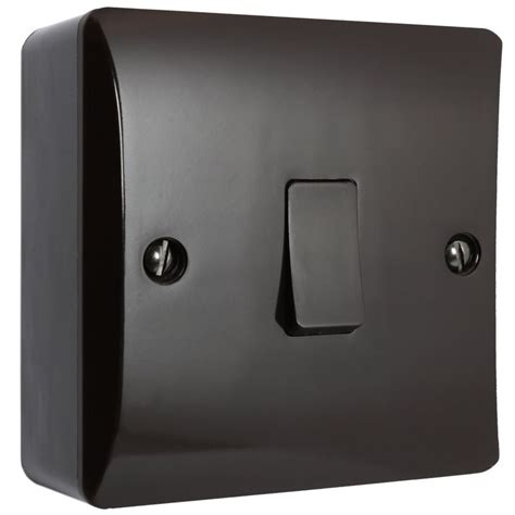 light switch metal back box|surface mounted light switch box.